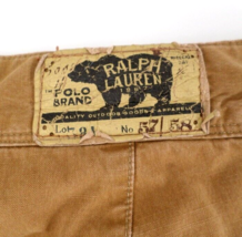 Polo by Ralph Lauren Men&#39;s Cargo Shorts 42 Tan-Beige Bear Logo Patch - £27.63 GBP