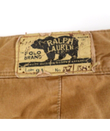 Polo by Ralph Lauren Men&#39;s Cargo Shorts 42 Tan-Beige Bear Logo Patch - £27.37 GBP