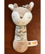 Handmade Bass Pro Shops Deer Fawn Baby Rattle Camo Plush Stuffed Animal ... - $19.45 CAD
