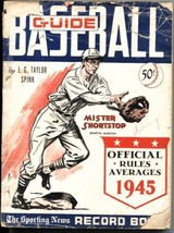 Sporting News Official Baseball GUIDE-1945-TEAM STATS-RESULTS-PHOTOS - £53.39 GBP