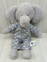 Little Jellycat London small Plush Bedtime Elephant Elly Gray wearing Pa... - $29.69