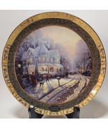Thomas Kincade Collector Plate A HOLIDAY GATHERING Cherished Christmas M... - £23.38 GBP
