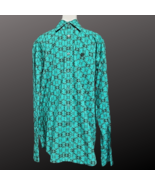 Cinch Mens Green Butterfly Long Sleeve Western Show Shirt Size Small Pre... - $67.79 CAD