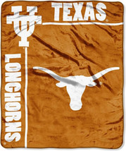 Texas Longhorns 50&quot; by 60&quot; Plush Raschel Throw Blanket - NCAA - £22.82 GBP
