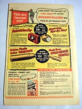 1942 Color Ad Tom Mix Trading Post Premiums  Ralston Purina Shredded Ralston - $9.99