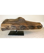 Sepik River Papua New Guinea Carved Canoe Prow, 15 inch on metal stand - $280.35 CAD