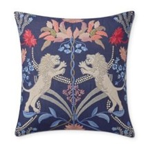 Williams Sonoma LIONHEART Embroidered Velvet Applique Pillow Cover 22x22... - $129.00