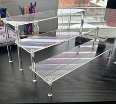 Acrylic Display Risers, 3 Tier Perfume Organizer Stand 12&quot; x 9&quot; x 6&quot; in - $15.59