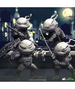 Iron Studios Teenage Mutant Ninja Turtles Minico Black &amp; White 4-Pack SD... - $2,767.94 MXN