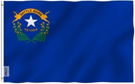 Anley Fly Breeze 3x5 Foot Nevada State Flag - Nevada NV Flags Polyester 3 X 5 Ft - £5.44 GBP