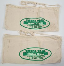 M) Lot of 2 Promotional Advertisement Canvas Tool Nail Construction Pouch Belt - £7.77 GBP