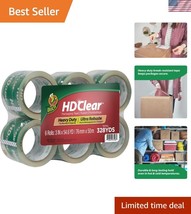 Reliable HD Clear Packing Tape - 6 Rolls, 3&quot; x 54.6 Yards for Secure Sea... - $737.93 MXN