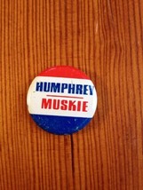 Vintage 1968 Original Humphrey Muskie Democratic Presidential Campaign Pin - £11.16 GBP