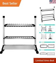 Fishing Rod Rack - Aluminum Alloy Rod Holder, Holds Up to 24 Rods, Fishi... - $95.61