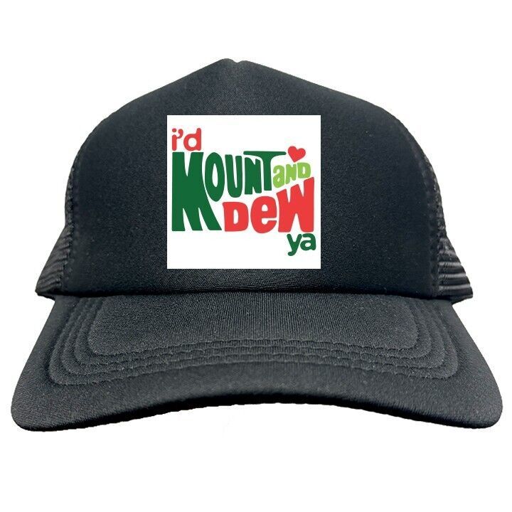 I&#39;D MOUNT AND DOW YA FUNNY Trucker Hat Cap Foam Baseball HF0207 - $19.99