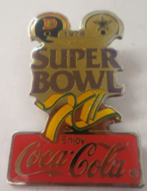 Coca-Cola Super Bowl Xii 1978 Denver Broncos Vs Dallas Cowboys Lapel Pin - £5.93 GBP