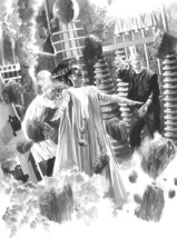 Alex Ross SIGNED Universal Monsters Sideshow Print Bride Frankenstein Epic Dark - $395.99