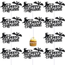 Totelux Halloween Cake Toppers 10Pcs Black Pumpkin Bat Ghost Glitter - €2,98 EUR Totelux Halloween Cake Toppers 10Pcs Black Pumpkin Bat Ghost Glitter - €2,98 EUR