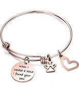 Inspirational Bracelet - &quot;When I needed a hand I found your paw.&quot; ~ Rose... - $42.08 CAD