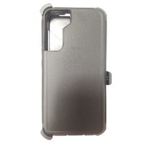 Heavy Duty Case Cover w/Clip Holster BLACK/BLACK For Samsung S22 5G - £6.84 GBP