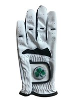 New Junior All Weather Golf Glove. Size S, M Or L. Irish Shamrock Ball Marker - £6.87 GBP