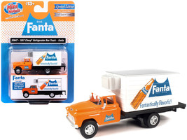 1957 Chevrolet Refrigerated Box Truck Orange w White Top Fanta 1/87 HO Scale Mod - £26.27 GBP