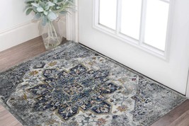 2&#39; x 3&#39; Gray Medallion Power Loom Area Rug - $70.24+