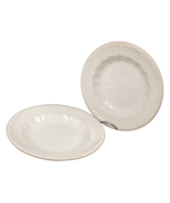 2 JG Meakin Ironstone Rimmed Soup Bowls 9.5 Inches Great Condition For T... - $24.99