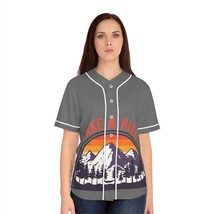 Women&#39;s All-Over Printed Baseball Jersey: Moisture-Wicking and Customizable - £29.86 GBP