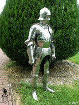 18GA SCA LARP 15ct Gothic Medieval Full Body Armor Suit Cuirass W Gauntl... - £597.83 GBP