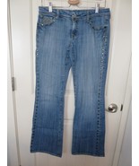 Yank Brand Women&#39;s Jeans Bootcut 29 Embellished  w 32 I 32.5 R 8 - €19,31 EUR