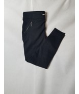 Matty M Women&#39;s The Zipper Ponte Pant Black Size Large New CA5 - £20.33 GBP