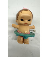VINTAGE 1977 TOMY PLASTIC 3.25&quot; WIND UP WALKING TODDLER BABY Works - $8.38