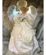 Vintage. New-Lighted Fiber Optic Angel Topper. 12 Inches High. - $195.72 CAD