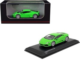 Lamborghini Huracan Coupe Bright Green 1/64 Diecast Model Car by Kyosho - $30.89