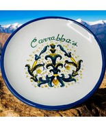 Carrabba&#39;s Original Sicilian Hand Painted Bread/Oil Plate Blue Italian - $378.31 MXN