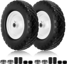 2Pack Tire &amp;Wheels fits with Craftsman Wheelbarrow Garden Trailers Trolleys - £97.35 GBP