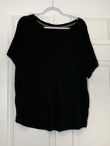 Koolaburra By Ugg Womens Tee Black 3XL Soft Stretch Short Sleeve - $12.48