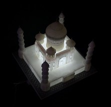 12&quot;x12&quot; White Marble Taj Mahal Collectible Replica Handicraft Home Decor Gift - £332.34 GBP