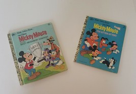 Vintage Mickey Mouse Little Golden Books: Best Neighbor Contest, Kitten-Sitters - £9.19 GBP