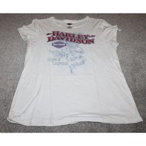 Womens Harley Davidson T-shirt Size XL White San Diego California Graphi... - £15.82 GBP
