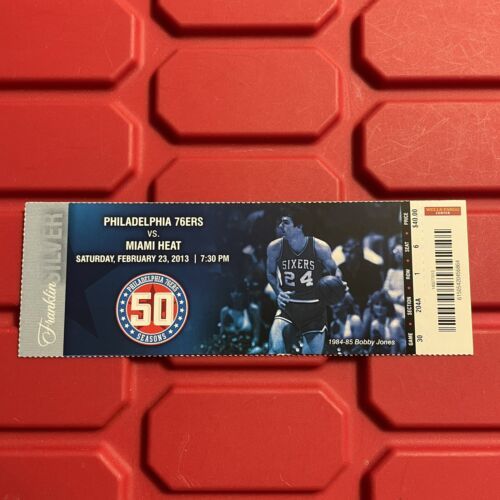 Philadelphia 76ers Vs Miami Heat NBA Ticket Stub LeBron 35th Triple Double 2013
