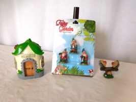 Miniature Gnome Home + Figurines And Accessories Garden Sets 5 Total Pie... - $150.79 MXN