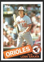 Baltimore Orioles Lenn Sakata 1985 Topps Baseball Card #81 nr mt    - £0.39 GBP