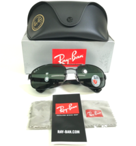 Ray-Ban Sunglasses RB3445 002/58 Polished Black Wrap Aviator Polarized 61-17-130 - £96.98 GBP