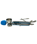 Bar UTENSIL Set 10-N-1 Blue &quot;STAINLESS-STEEL&quot; QUENCH-Preowned. - $6.17 CAD