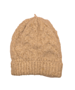 Time and True Woman&#39;s Beige White Beanie Hat OSFM Cable knit - $151.13 MXN