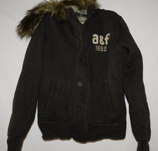 Abercrombie Boys Brown Sherpa Hoodie Jacket Size Large Brand New - $160.00