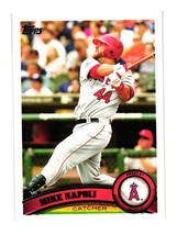 2011 Topps 201 Mike Napoli Angels Catcher Baseball Card - £2.39 GBP