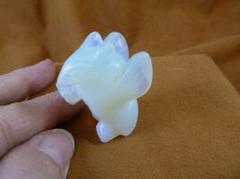 Y-GRI-573 White Opalite GRIFFIN gryphon gemstone figurine statue Eagle Lion - $15.79